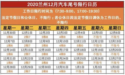 兰州限号是全天限号吗