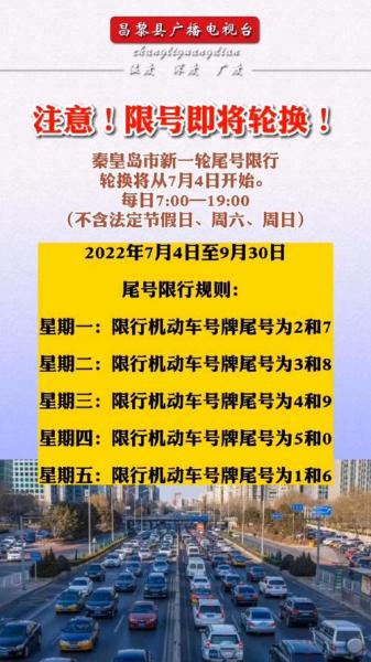 秦皇岛限号几点到几点