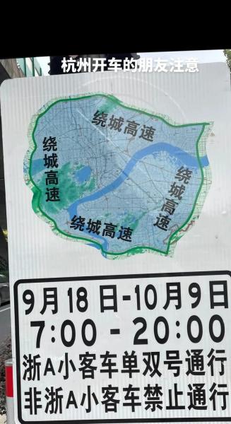杭州限号车牌尾号是怎么规定的?