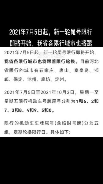 明天去容城,请问容城现在限号么,怎么限