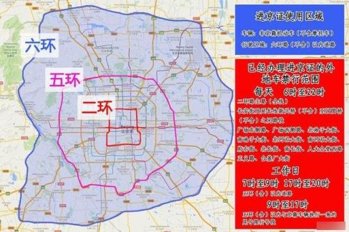 北京三环外地车能进吗
