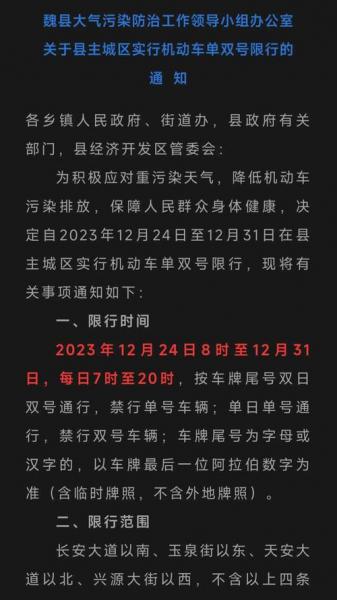 清丰限号是多少