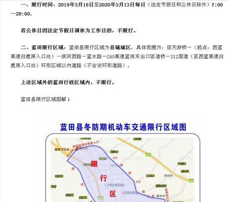 陕西省西安市蓝田县限号吗?
