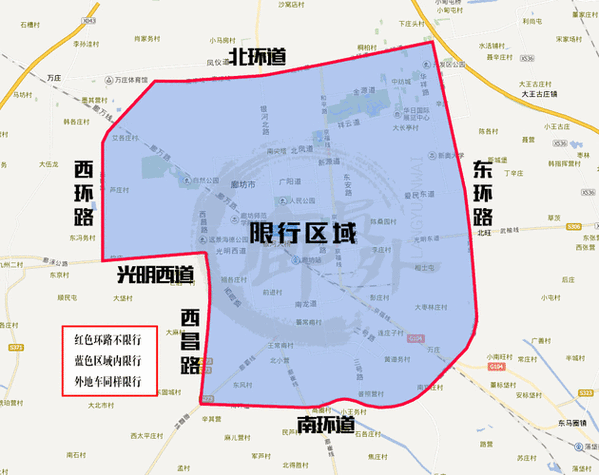 廊坊今天限号多少