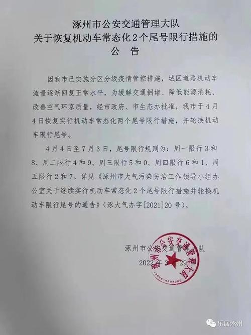 涿州限号怎么处罚