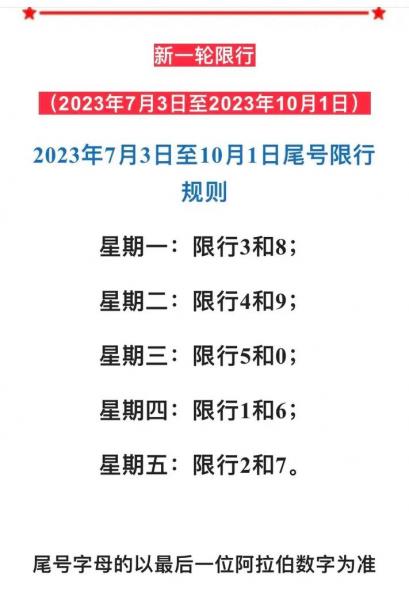 十号北京限号多少