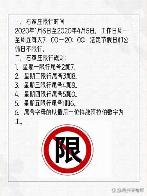 今天石家庄市限行尾号是什么